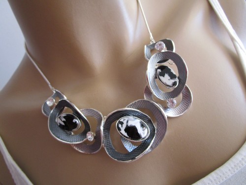 Damen collier hals kette kurz - kette,