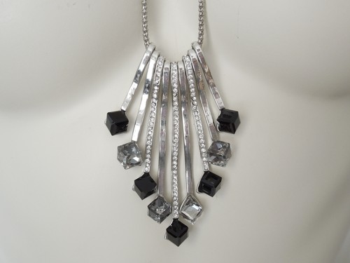 Statement kette silberfarben - statement-kette,