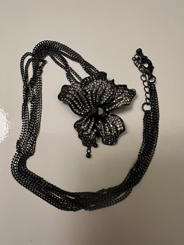 Lange schwarze pulloverkette - lange,