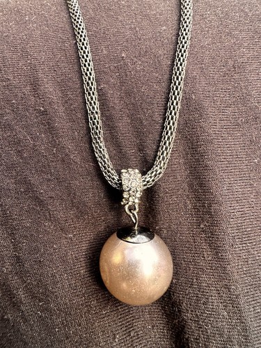 Schwarze meshkette halskette - meshkette,
