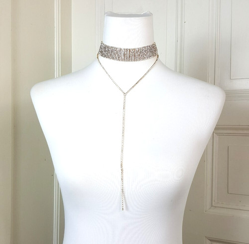 Choker gold strass - choker,