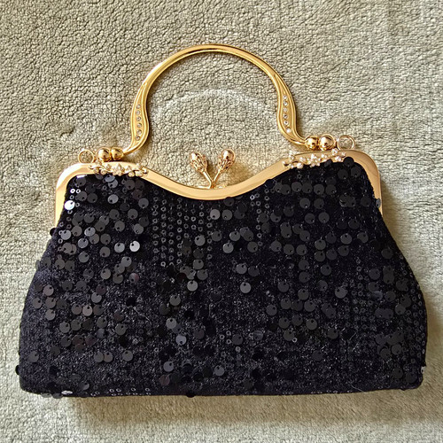 Damen clutch samt mit - samt,