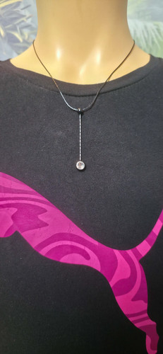 Kette schwarz strass - y-kette,
