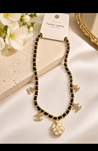 Statement halskette goldfarben - halskette,