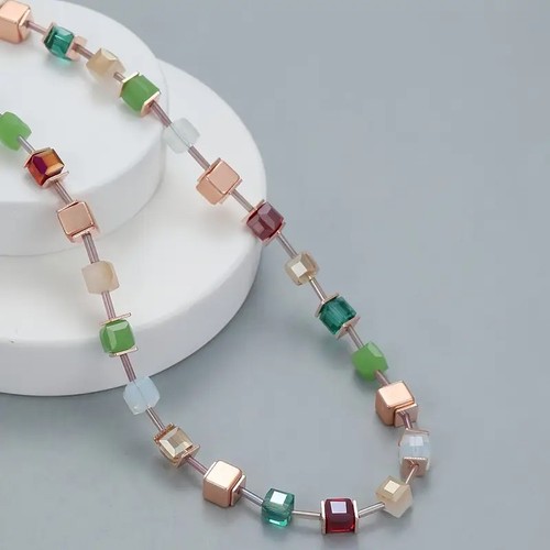Strass würfel bunt collier - strass,