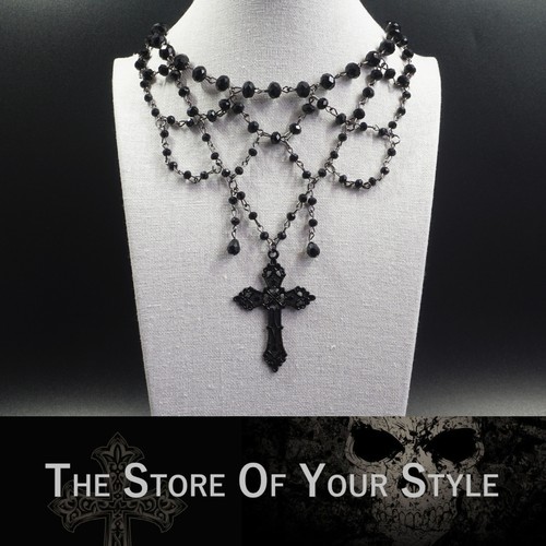 Halskette collier mit kreuz - mit,