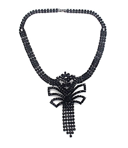 Edle strass halskette - strass,