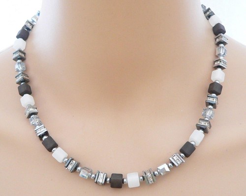 Halskette collier würfel - halskette,